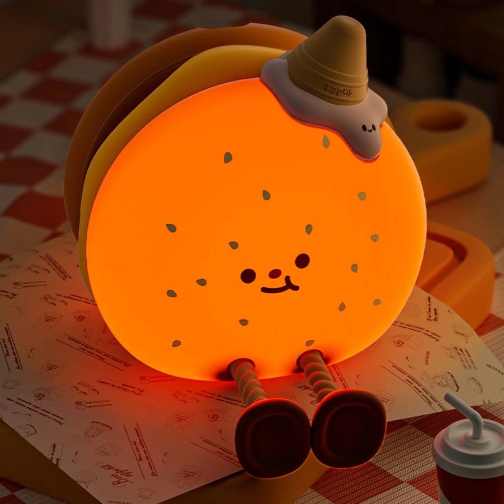 LED Night Light Rechargeable Silicone Portable Squishy Animal Warm White - Image 26