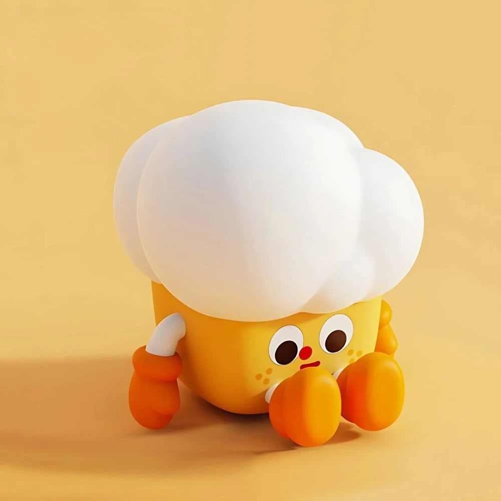 LED Night Light Rechargeable Silicone Portable Squishy Animal Warm White - Image 27