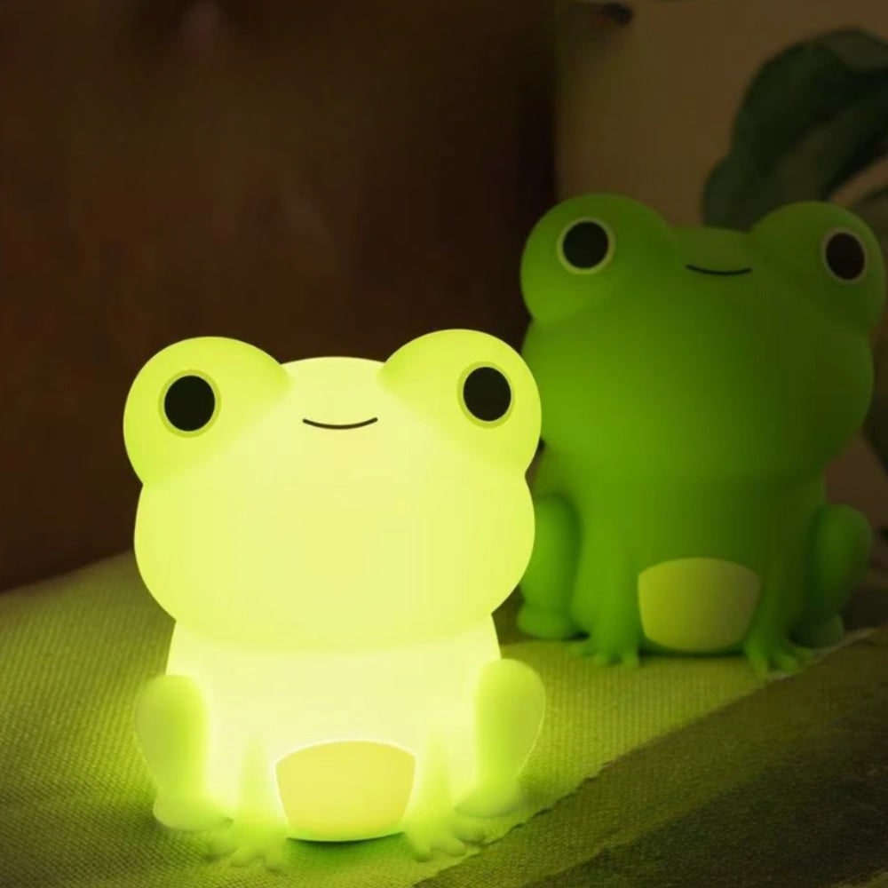 LED Night Light Rechargeable Silicone Portable Squishy Animal Warm White - Image 28