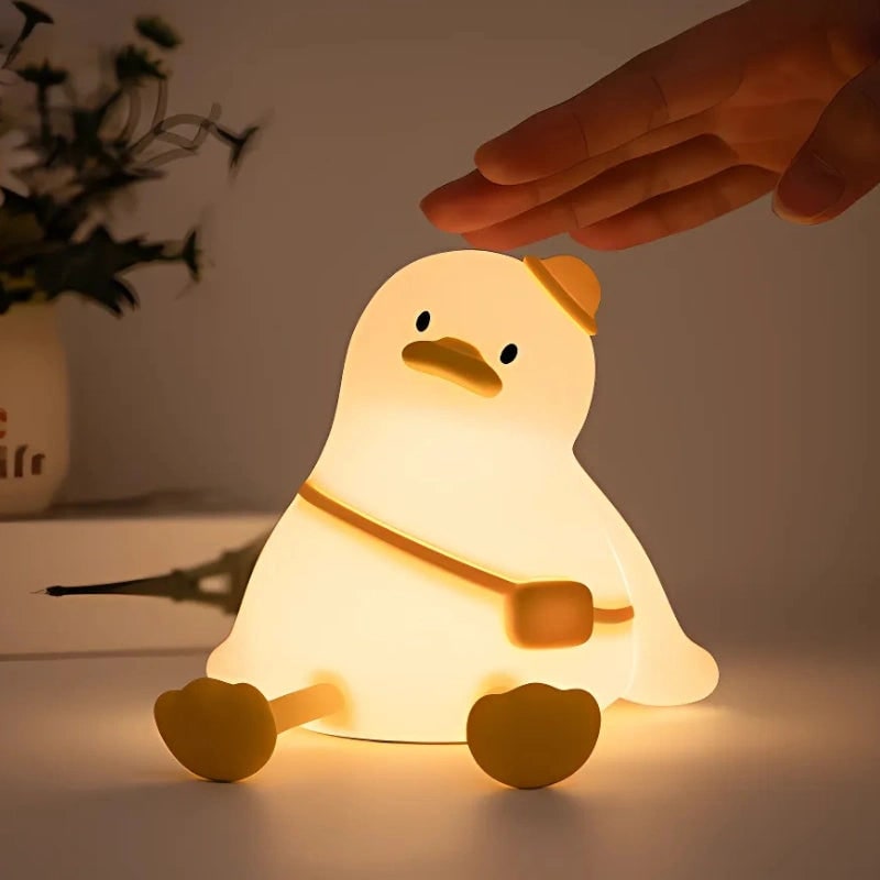 LED Night Light Rechargeable Silicone Portable Squishy Animal Warm White - Image 31