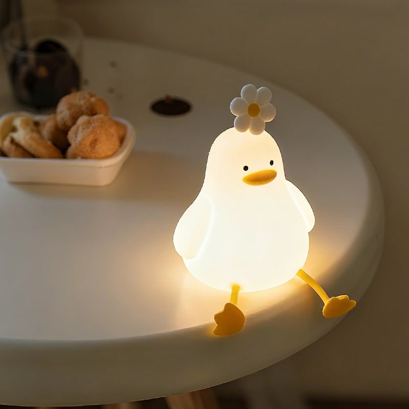 LED Night Light Rechargeable Silicone Portable Squishy Animal Warm White - Image 36