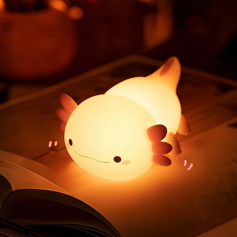 LED Night Light Rechargeable Silicone Portable Squishy Animal Warm White - Image 37