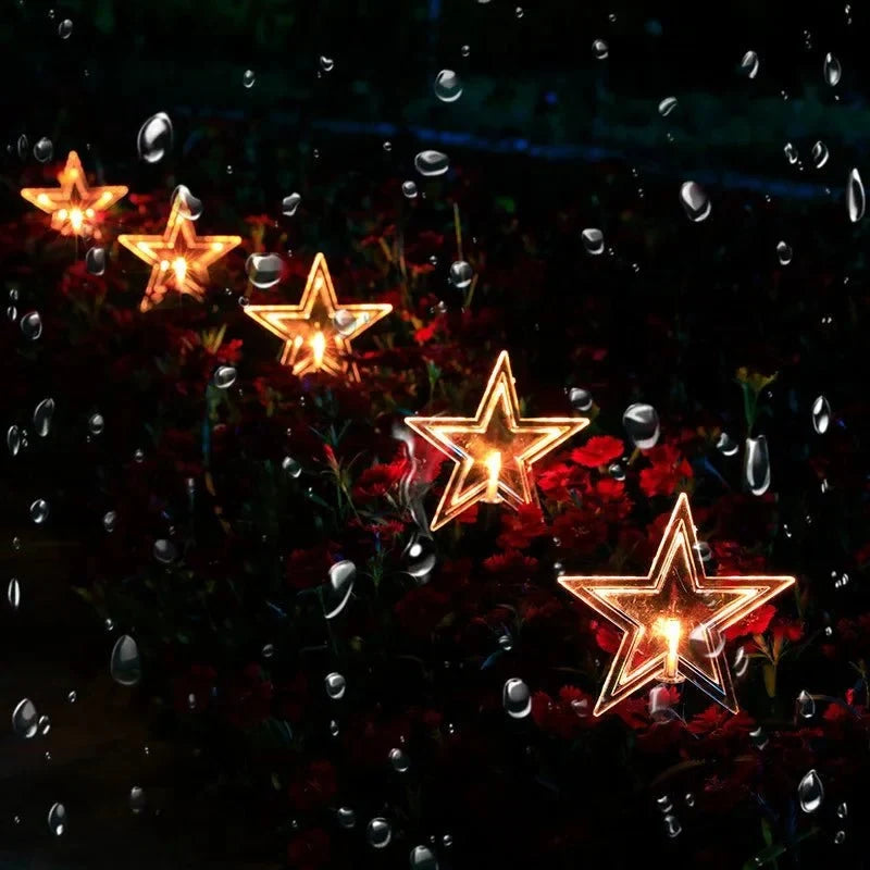 LED Pathway Lights with Star-Shaped Design Warm White Outdoor Christmas Set of 5 pieces - Image 6