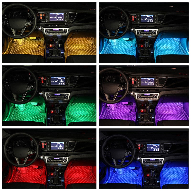 LED Strip Lights for Car Interior with Remote Control and Music Sync Ambient Lighting - Image 4