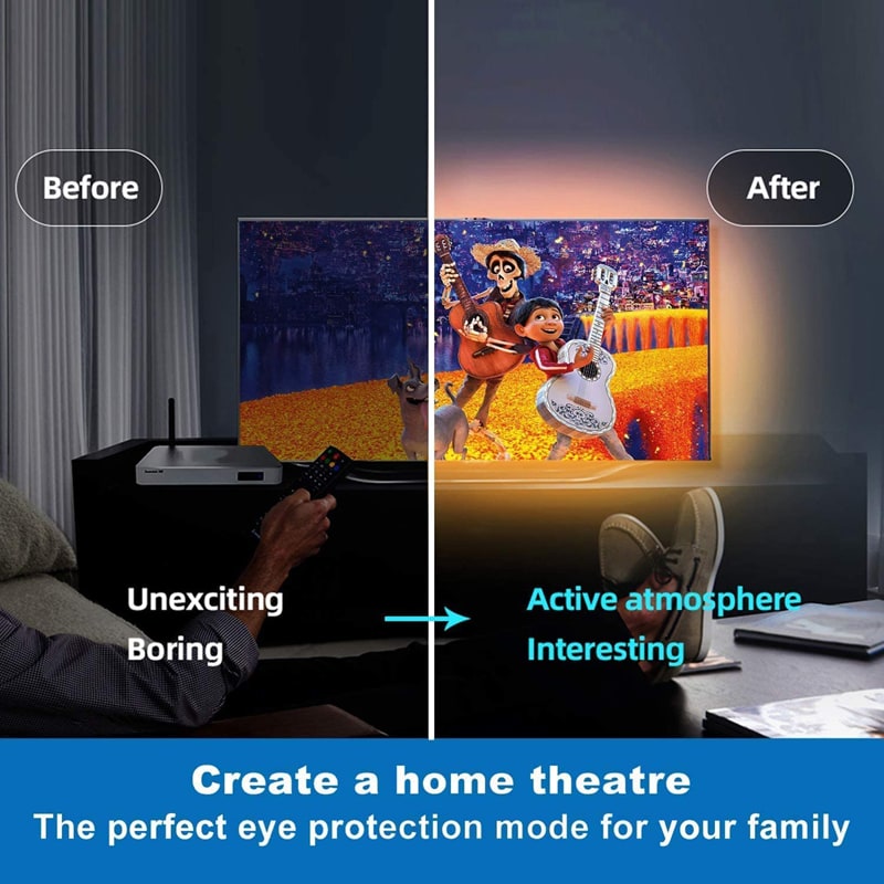 LED Strip Lights Rgb Color Changing with Remote Control and Flexible Tape Diodes for Room Decoration - Image 4