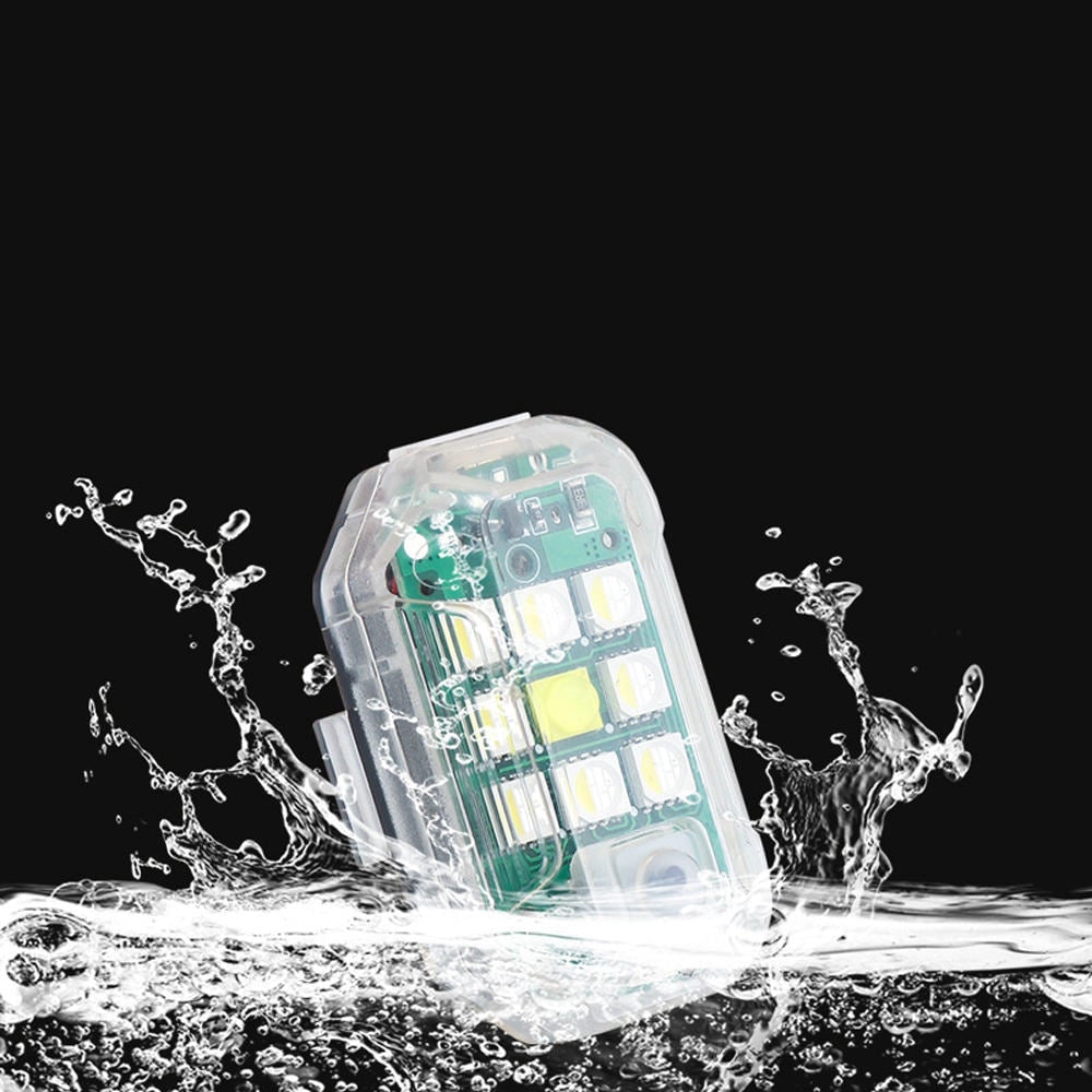 LED Strobe Light Wireless Rechargeable Waterproof Motorcycle Tail Remote Control Warning - Image 2