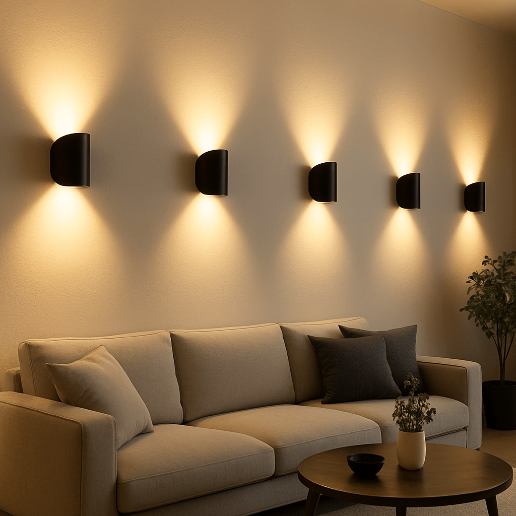 LED Wall Sconce Light with Up and Down Lighting for Bedroom and Living Room Outdoor Lantern - Image 3
