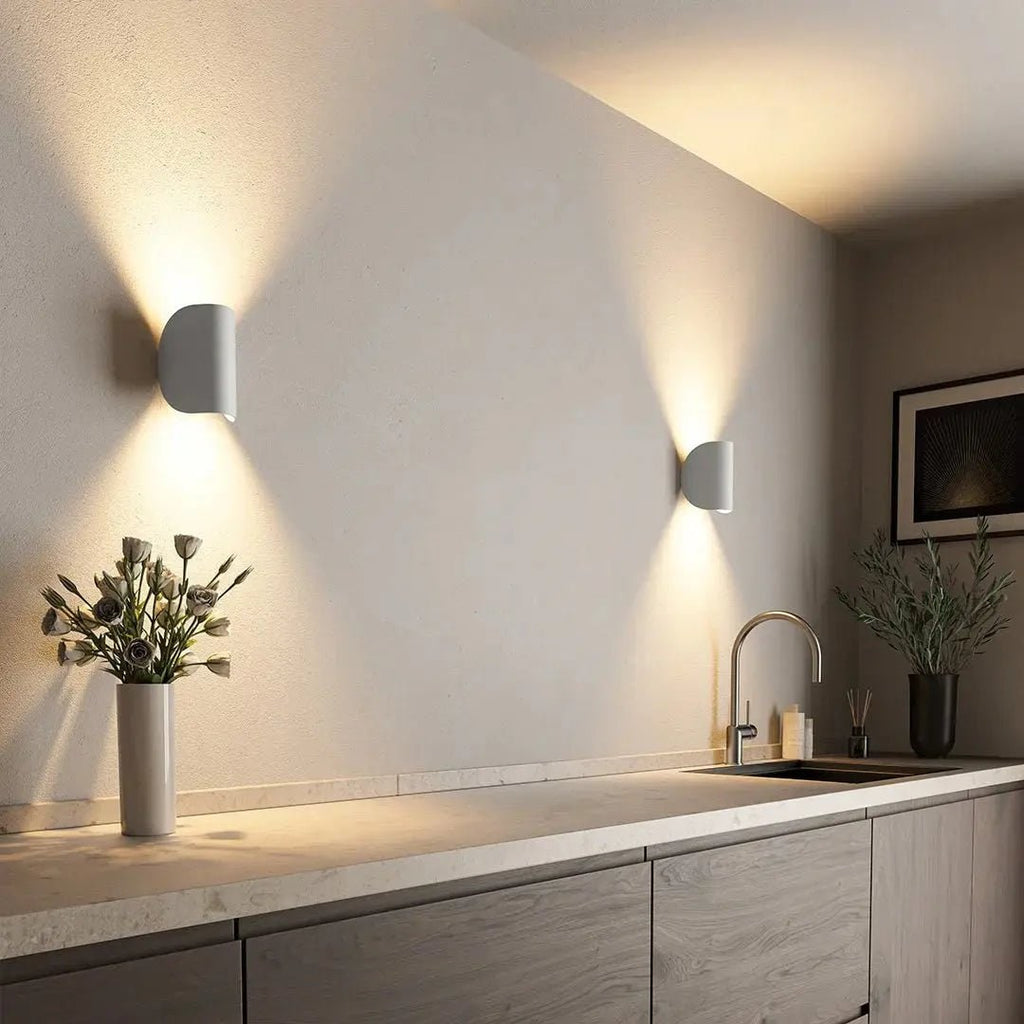 LED Wall Sconce Light with Up and Down Lighting for Bedroom and Living Room Outdoor Lantern - Image 4