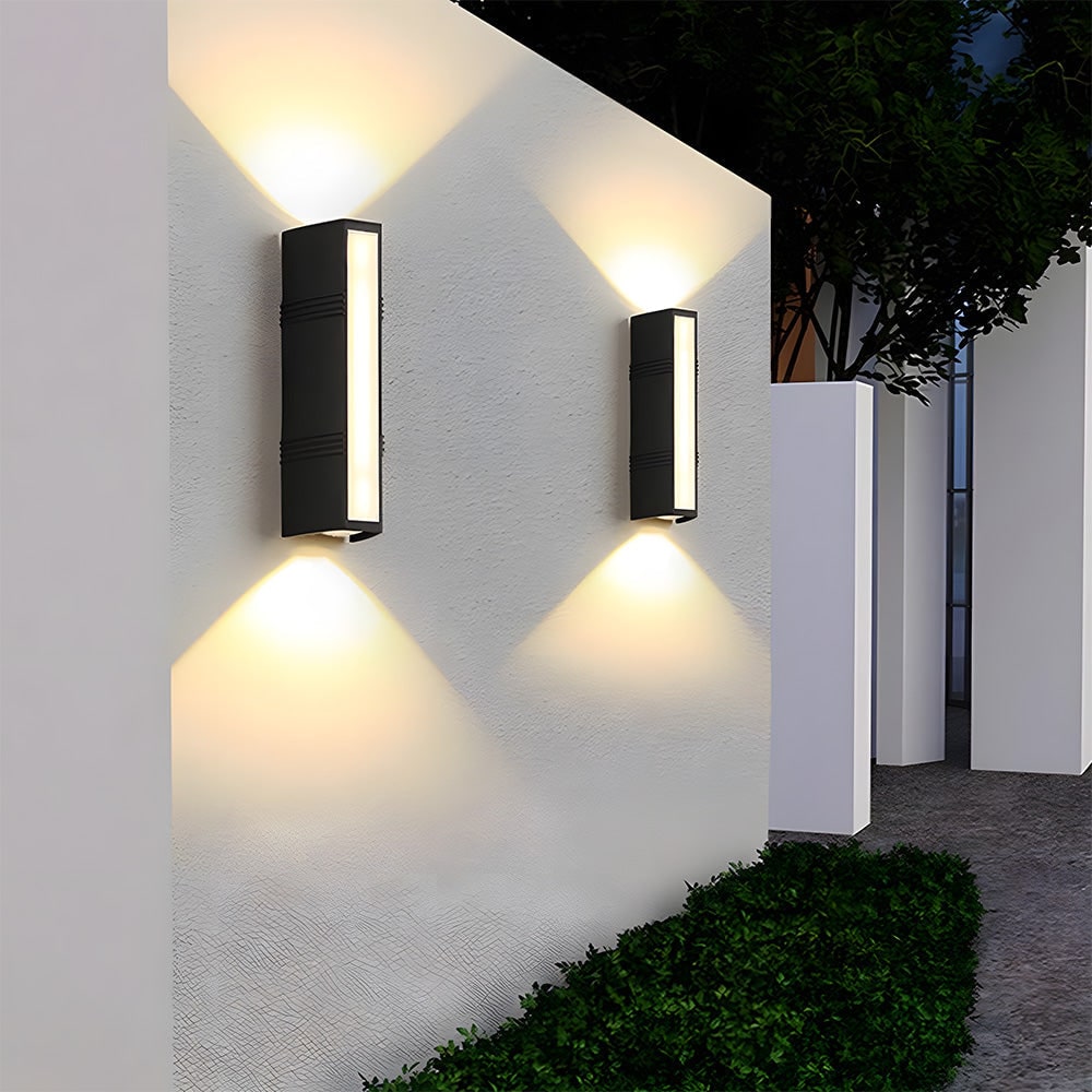 LED Wall Sconce with Outdoor Mount Lighting and Up Down Light Lamp - Image 5