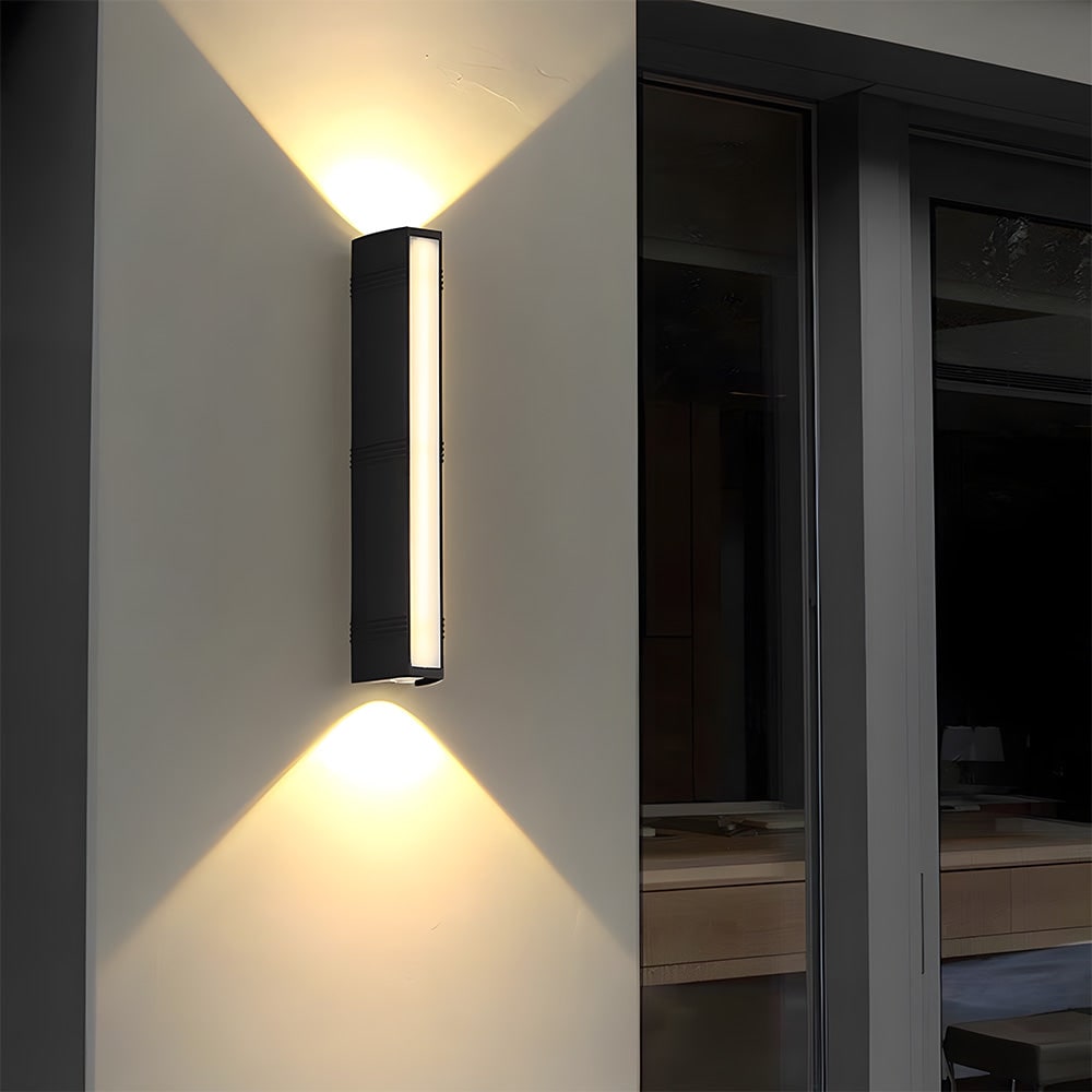 LED Wall Sconce with Outdoor Mount Lighting and Up Down Light Lamp - Image 7