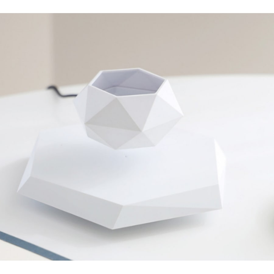 Levitating Flower Pot and Planter with Geometric Hexagonal Base for Indoor Plants - Image 4