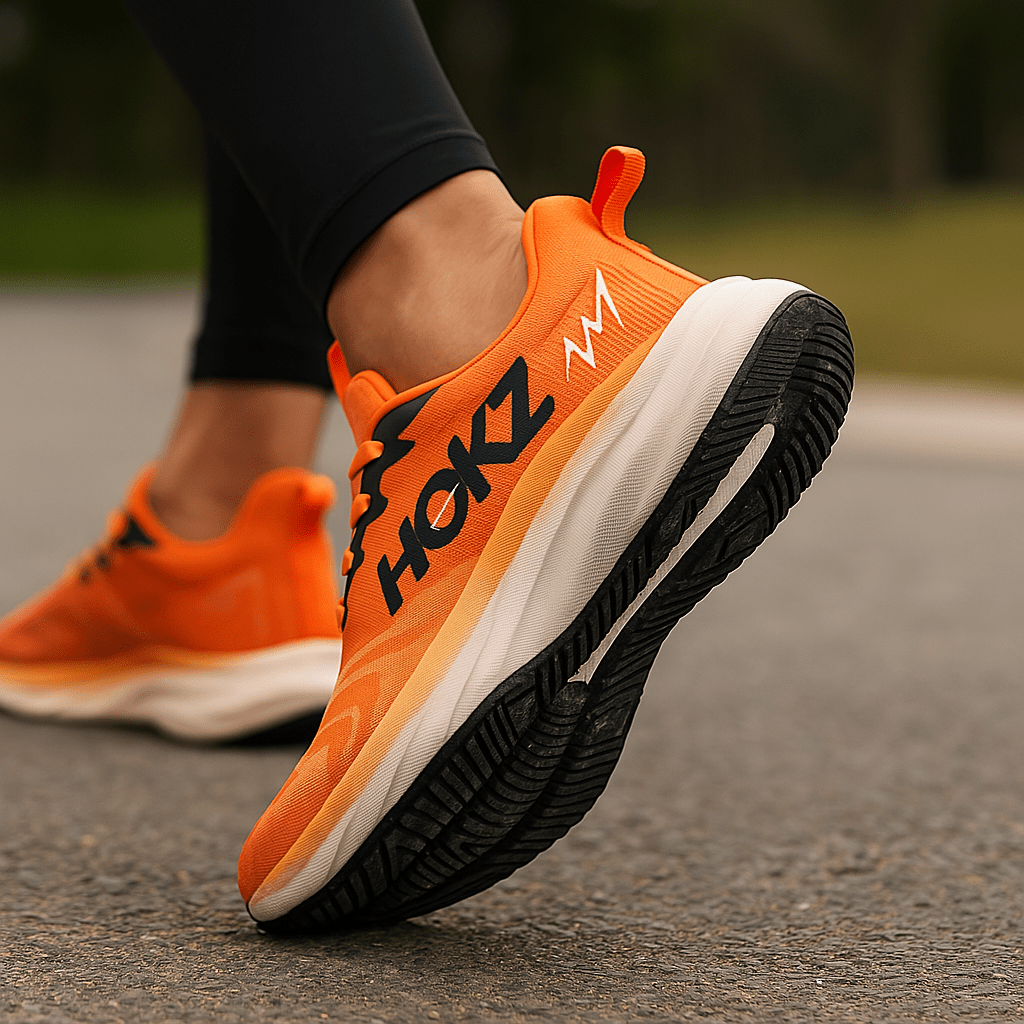 Lightweight Cushioned Running Shoes Training Breathable Mesh Lace Up Athletic - Image 1