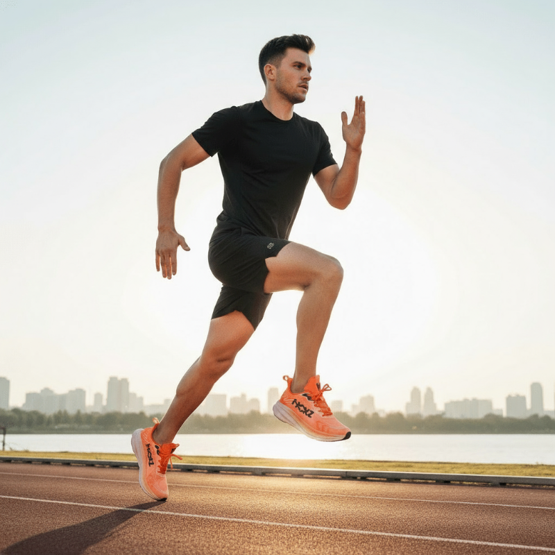 Lightweight Cushioned Running Shoes Training Breathable Mesh Lace Up Athletic - Image 2