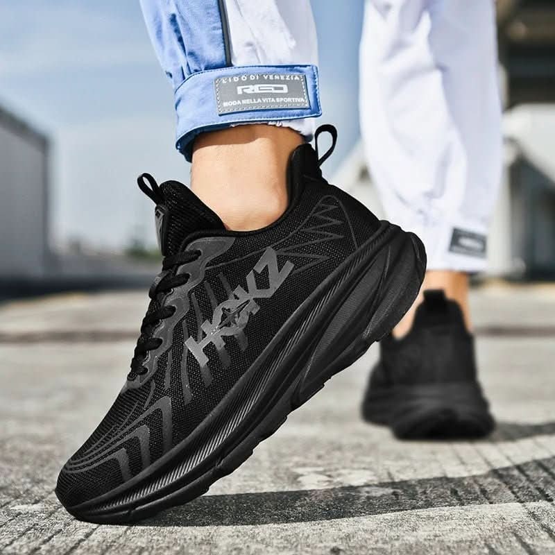Lightweight Cushioned Running Shoes Training Breathable Mesh Lace Up Athletic - Image 3