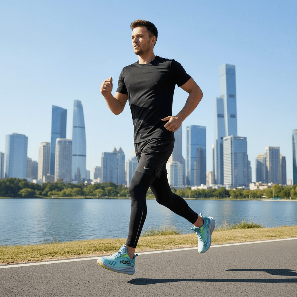 Lightweight Cushioned Running Shoes Training Breathable Mesh Lace Up Athletic - Image 4