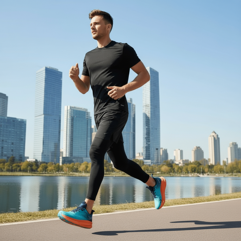 Lightweight Cushioned Running Shoes Training Breathable Mesh Lace Up Athletic - Image 6