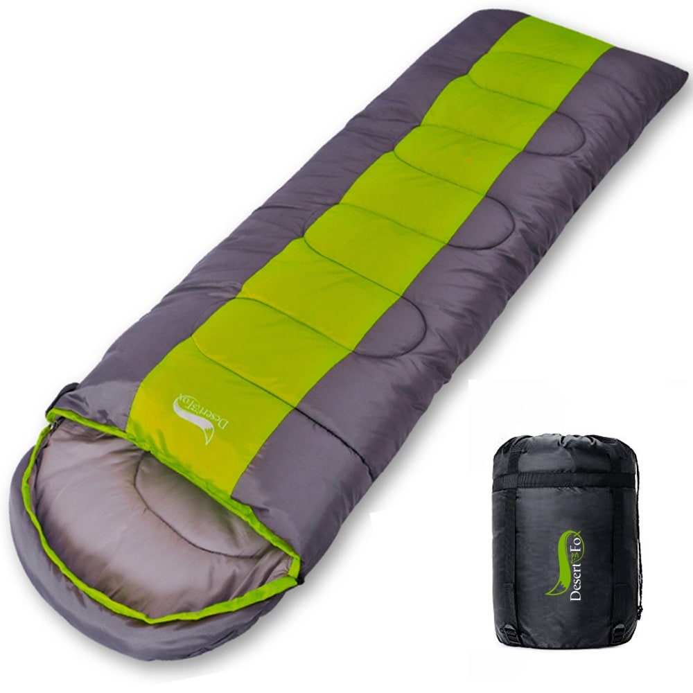 Lightweight Sleeping Bag with Hood for Hiking and Camping Envelope Bivvy with Compression Sack - Image 1