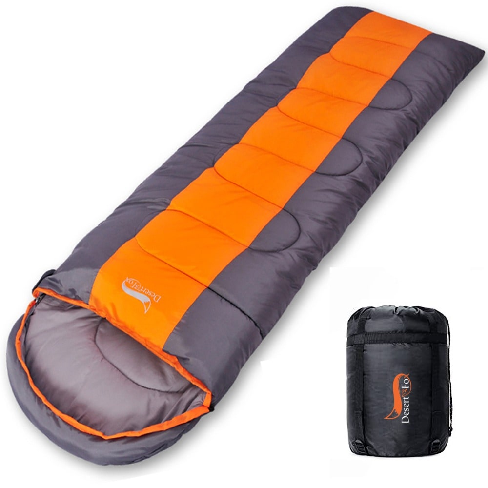 Lightweight Sleeping Bag with Hood for Hiking and Camping Envelope Bivvy with Compression Sack - Image 2