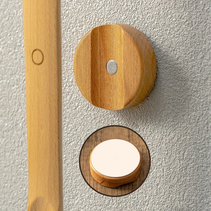 Long Shoe Horn Wooden Magnetic Wall Mount Standing Protection With Handle - Image 9