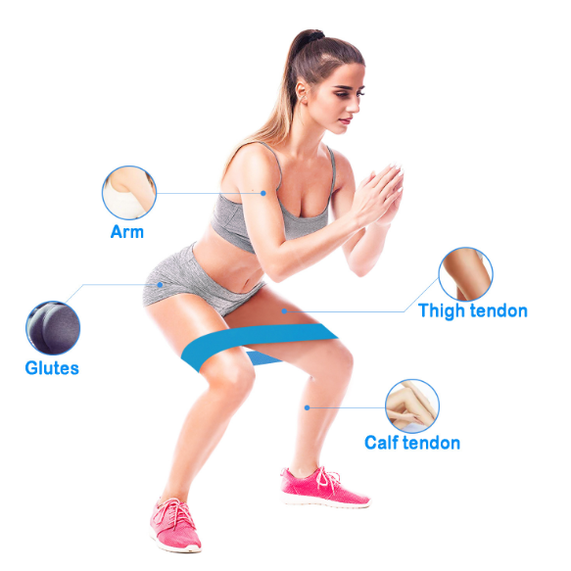 Loop Resistance Bands with Handles for Glute Exercise and Physical Therapy Push Up - Image 12