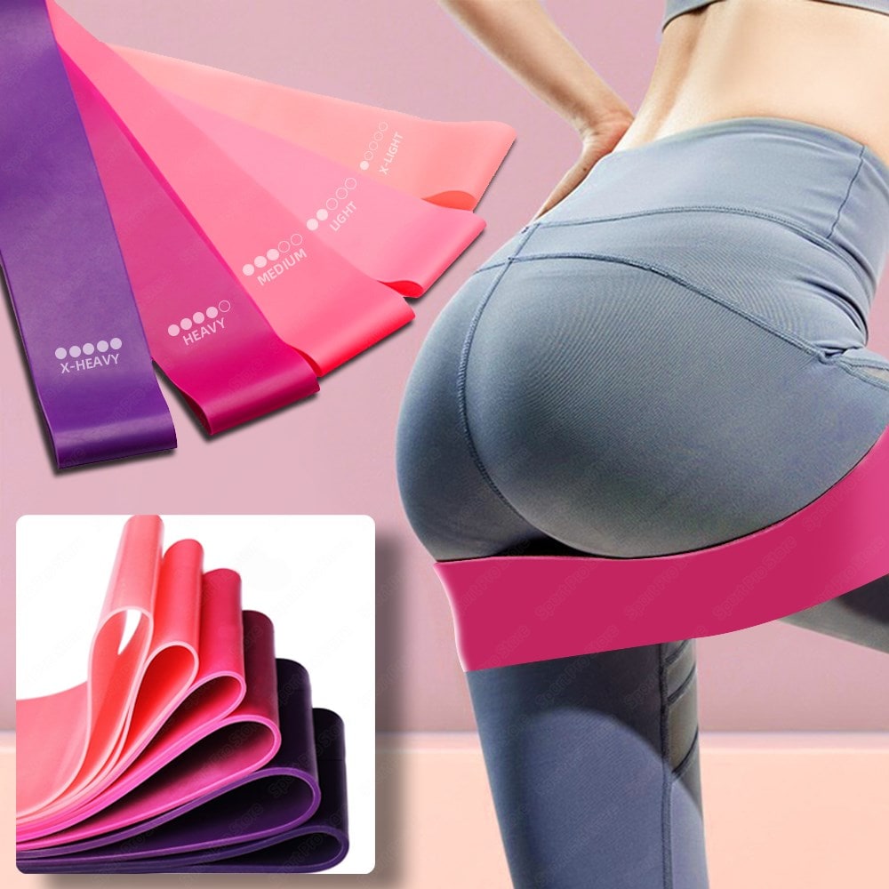 Loop Resistance Bands with Handles for Glute Exercise and Physical Therapy Push Up - Image 13