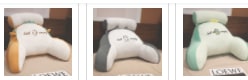 Lumbar Support Pillow with Reading Backrest Armrests and Detachable Neck Roll for Bed - Image 38