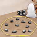 Magnetic Chess Game Portable Travel Stone Pieces Drawstring Storage Bag Set - Image 1