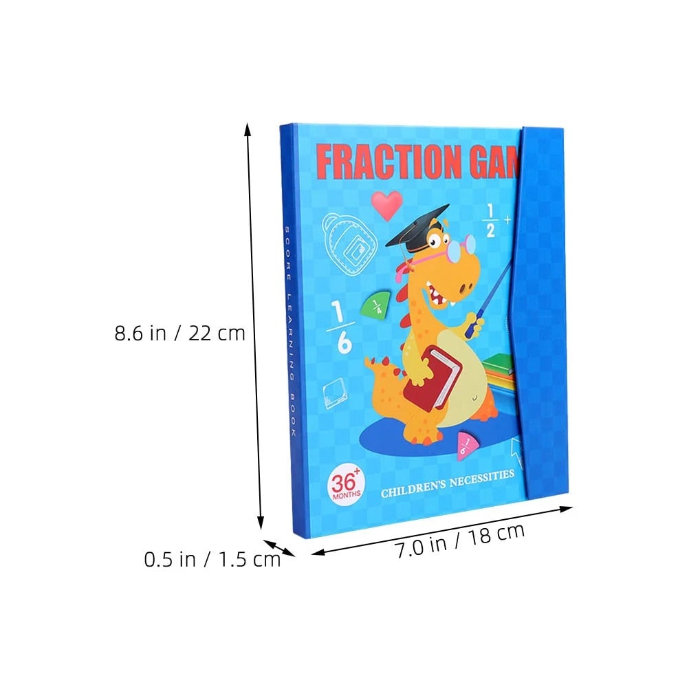 Magnetic Fraction Tiles and Circles with Wipe-Clean Book and Dry-Erase Marker - Image 10
