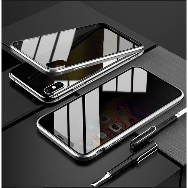 Magnetic Phone Case with Privacy Glass and Card Holder Tempered Protector Wallet - Image 17