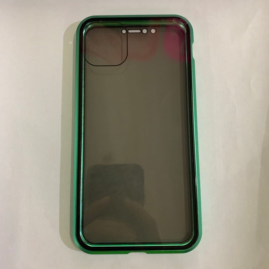 Magnetic Phone Case with Privacy Glass and Card Holder Tempered Protector Wallet - Image 2