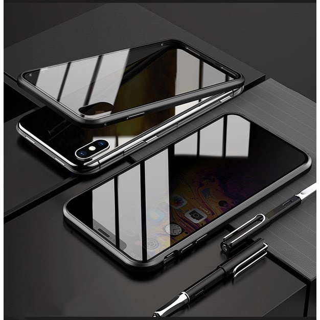 Magnetic Phone Case with Privacy Glass and Card Holder Tempered Protector Wallet - Image 20