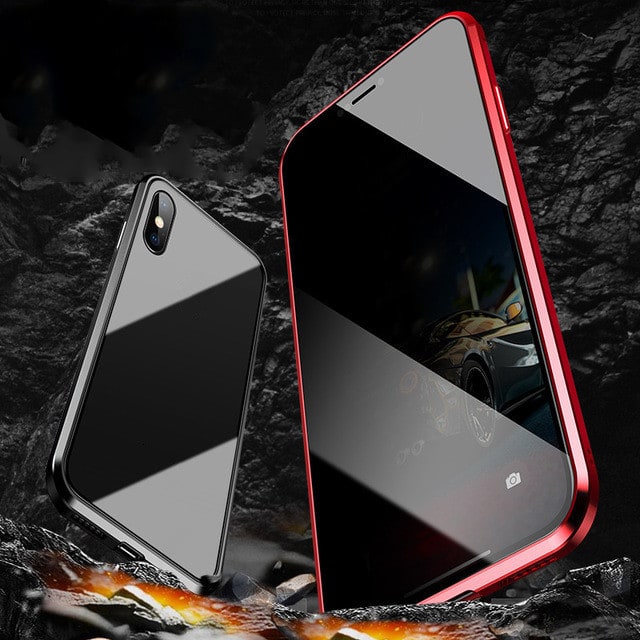 Magnetic Phone Case with Privacy Glass and Card Holder Tempered Protector Wallet - Image 26