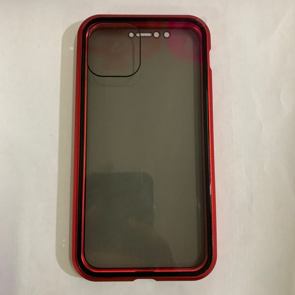 Magnetic Phone Case with Privacy Glass and Card Holder Tempered Protector Wallet - Image 3