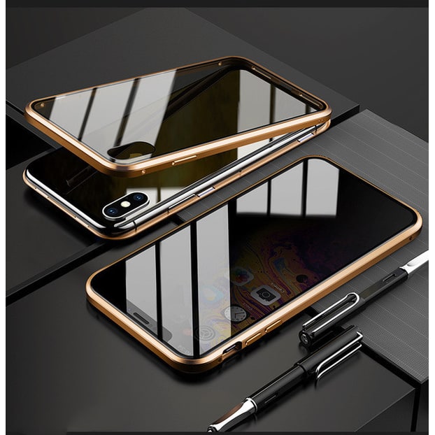 Magnetic Phone Case with Privacy Glass and Card Holder Tempered Protector Wallet - Image 36