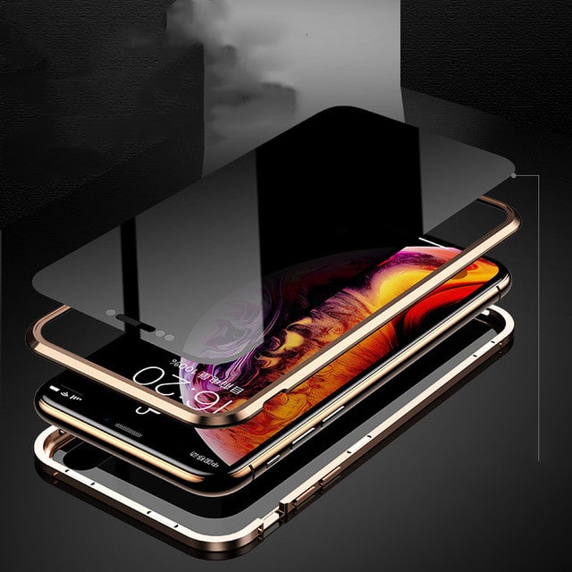 Magnetic Phone Case with Privacy Glass and Card Holder Tempered Protector Wallet - Image 42