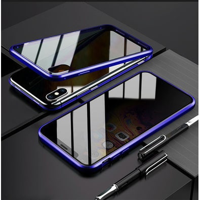 Magnetic Phone Case with Privacy Glass and Card Holder Tempered Protector Wallet - Image 46