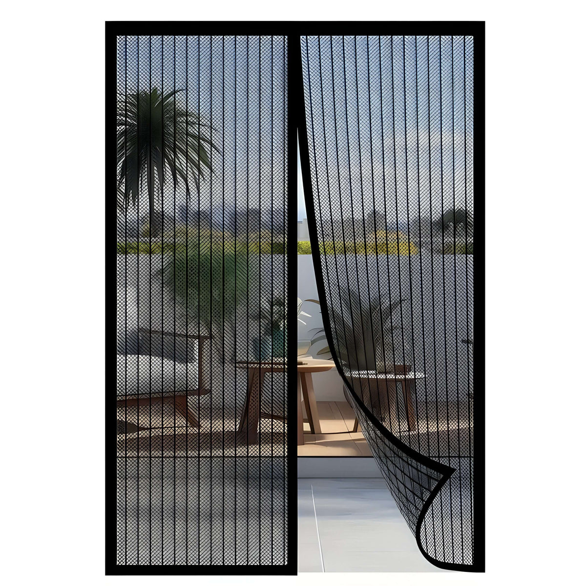 Magnetic Screen Door with Self-Closing Mesh and Hands-Free Pet Entry for Doorways - Image 4