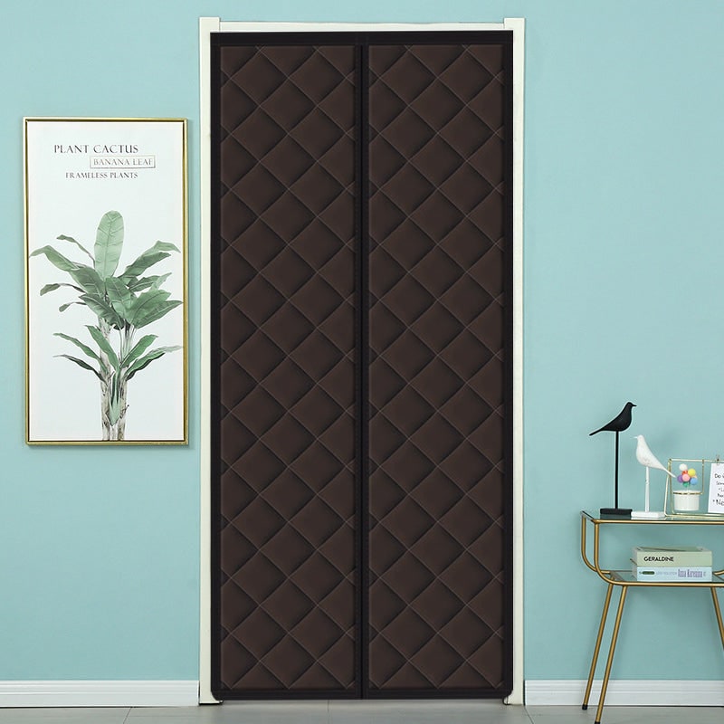 Magnetic Thermal Insulated Door Curtain with Quilted Pattern for Patio Garage Heat Insulation - Image 5