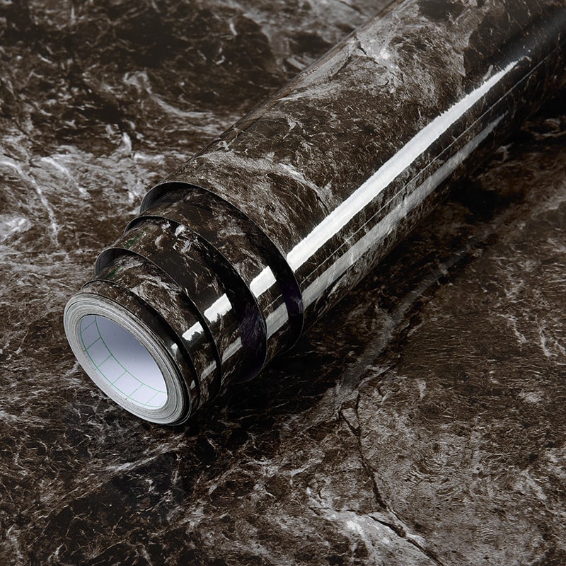 Marble Contact Paper for Countertop and Shelf Liner with Peel and Stick Waterproof Glossy Finish - Image 2
