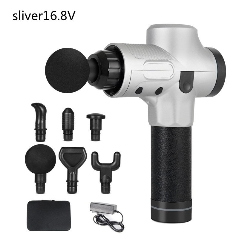 Massage Gun for Deep Tissue Handheld Therapy with Six Interchangeable Heads and Lcd Display - Image 6