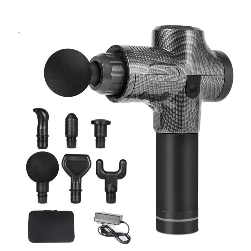 Massage Gun for Deep Tissue Handheld Therapy with Six Interchangeable Heads and Lcd Display - Image 8