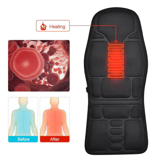 Massage Seat Cushion for Office Chair with Heated Vibration and Remote Control Gel - Image 5