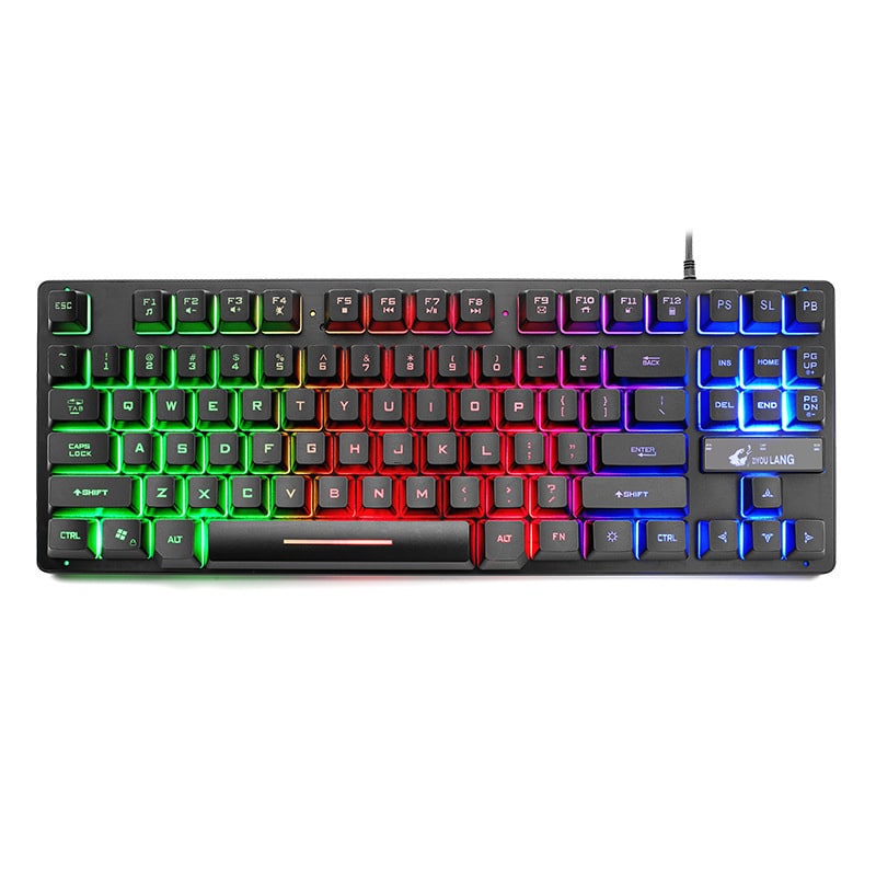 Mechanical Gaming Keyboard Compact Wired Tenkeyless 87-Key with Rgb Backlighting - Image 2