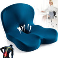 Memory Foam Seat Cushion Office Chair Ergonomic Contoured Lumbar Support Non Slip - Image 1