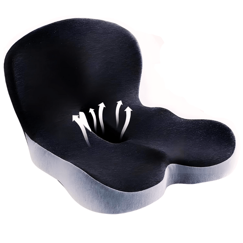 Memory Foam Seat Cushion Office Chair Ergonomic Contoured Lumbar Support Non Slip - Image 13