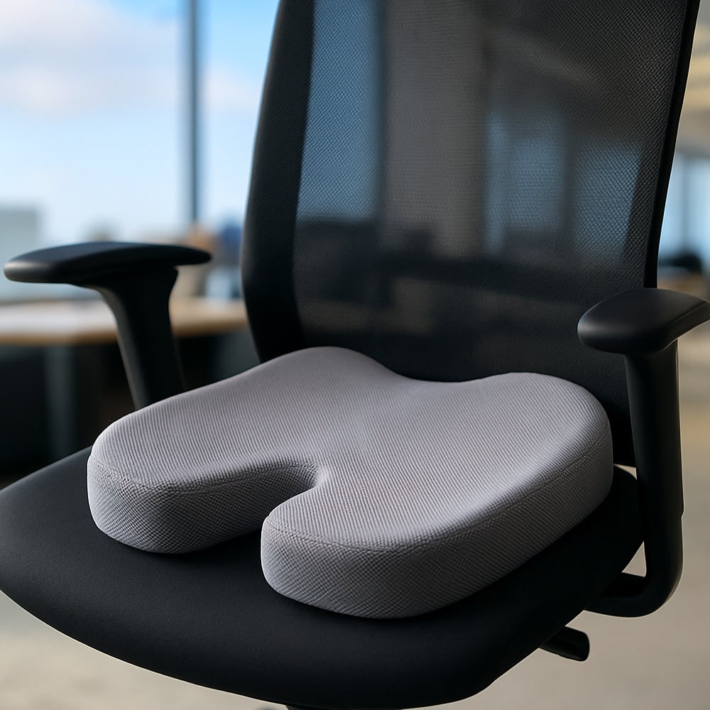 Memory Foam Seat Cushion Office Chair Ergonomic Tailbone Relief Gel Mesh Orthopedic - Image 2
