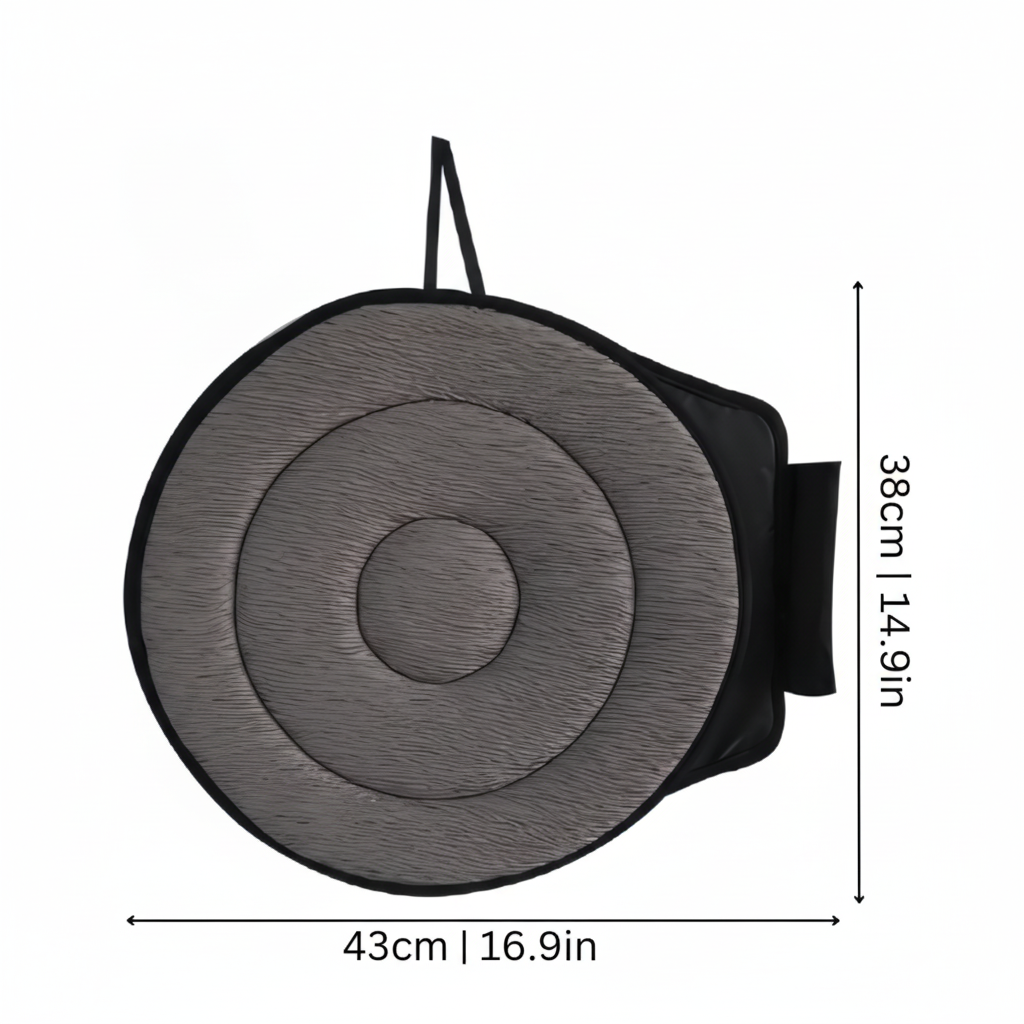 Memory Foam Seat Cushion Swivel Rotating Circular Textured Portable Pressure Relief - Image 3