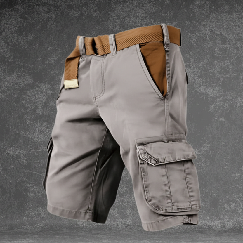 Mens Cargo Shorts Work Lightweight Side Pockets Belt Included Outdoor - Image 1
