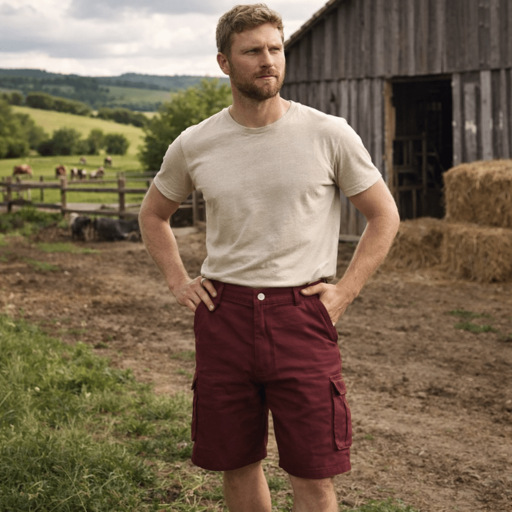 Mens Cargo Shorts Work Lightweight Side Pockets Belt Included Outdoor - Image 17