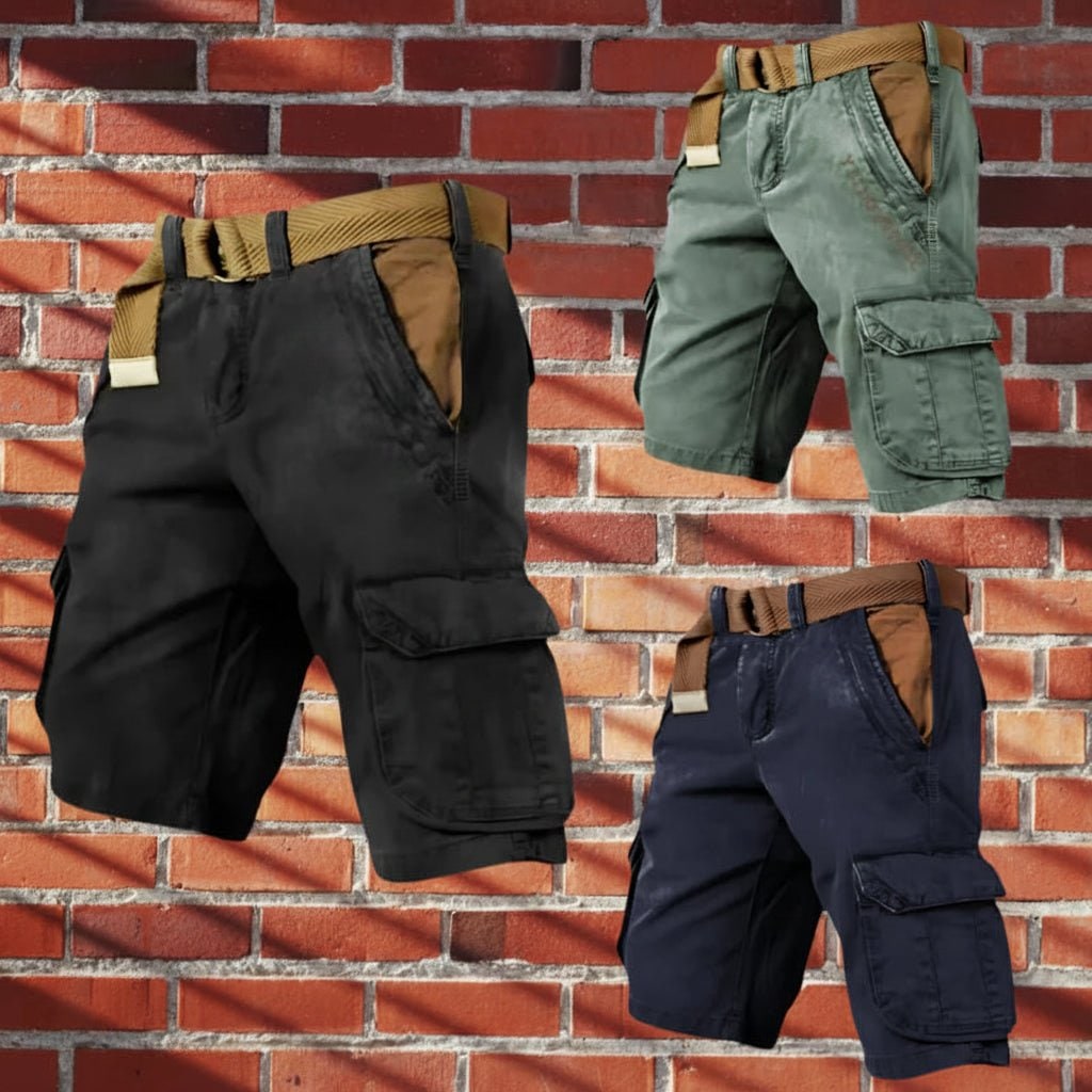 Mens Cargo Shorts Work Lightweight Side Pockets Belt Included Outdoor - Image 19